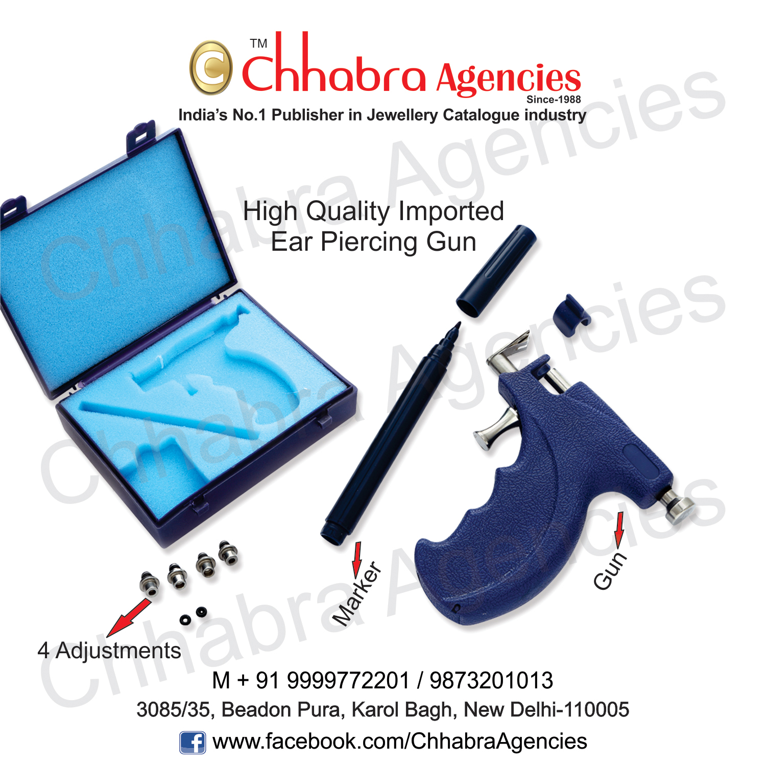 Blue Ear Pearcing Gun